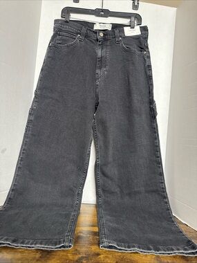 New Men’s Hollister Super Baggy Jeans Men’s 32x30 Black